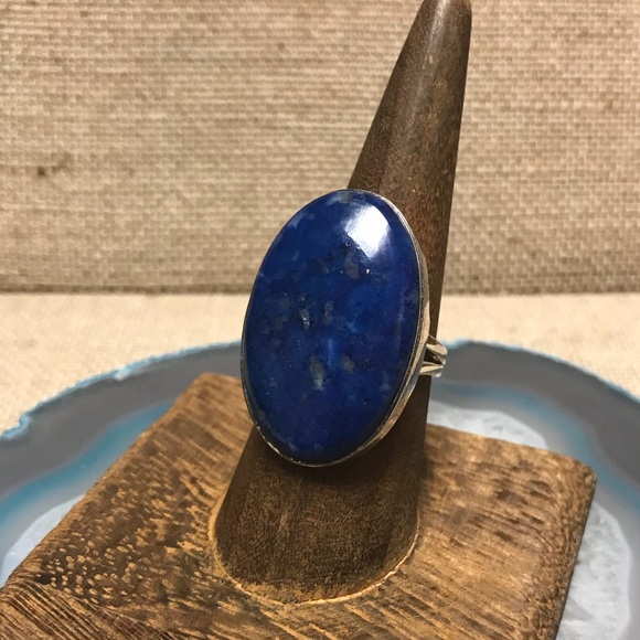 Jewelry - NEW boho lapis sterling silver ring